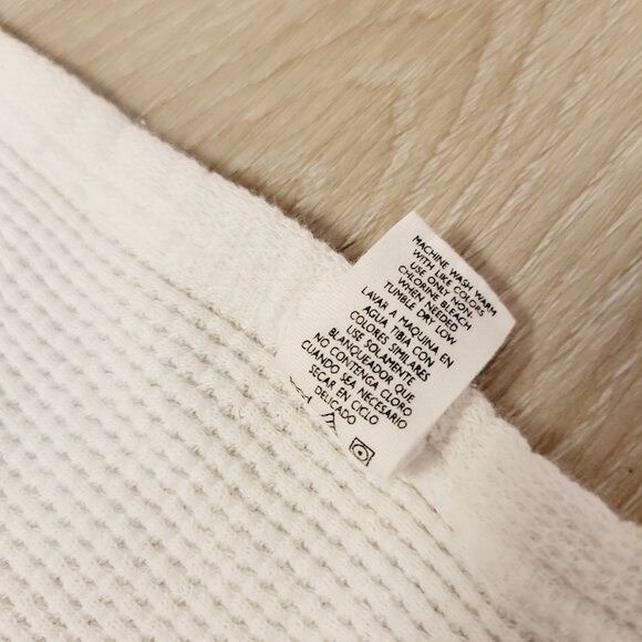 Vtg Baby Morgan Blanket With Patchwork Heart & Teddy Bear Design Waffle Cotton - Picture 6 of 9